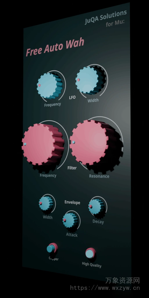 [自动哇音效果音频插件]JuQA Solutions Auto Wah v1.0.1 VST3 AU [WiN, MacOSX]（202MB）
