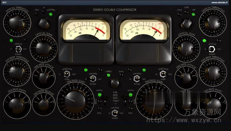 [黑山立体声双压缩插件]SKnote SDC Stereo Double Compressor VST RETAiL [WiN, MacOSX]（46MB）