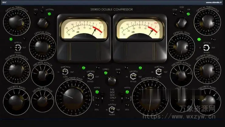[黑山立体声双压缩插件]SKnote SDC Stereo Double Compressor VST RETAiL [WiN, MacOSX]（46MB）