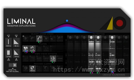 [深度采样钢制手碟乐器库]Crocus Soundware Liminal Handpan Explorations [KONTAKT]（1.5GB）
