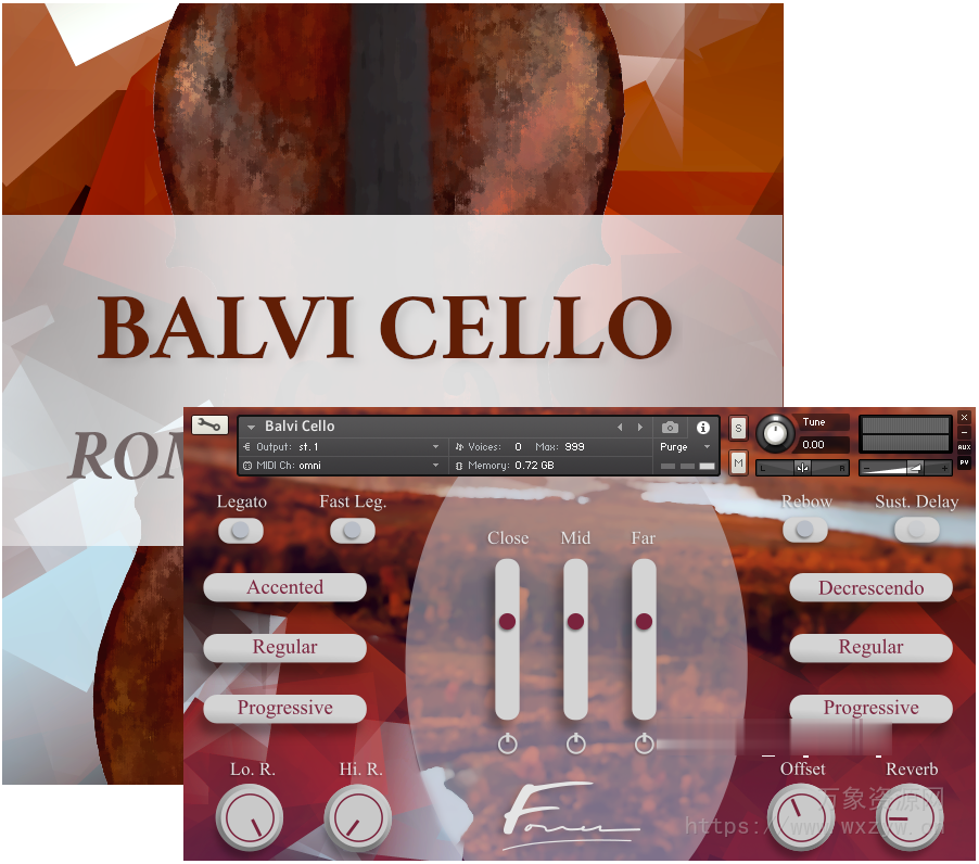 [大提琴音色库]David Forner Balvi Cello [KONTAKT]（7.63GB）