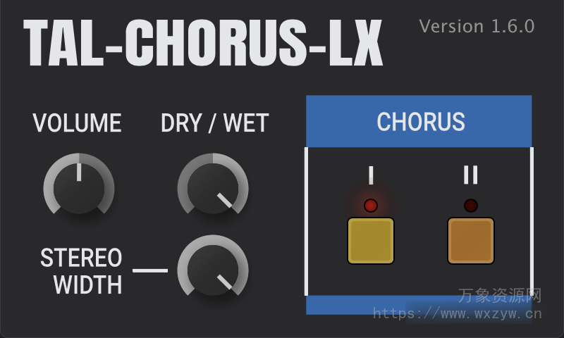 [合唱效果器] Togu Audio Line TAL-Chorus-LX v1.6.3 x64 VST VST3 AU CLAP AAX [WiN, MacOSX, LiNUX]（44MB）