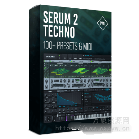 [Serum 2预置泰克诺舞曲]Production Music Live Serum 2 Techno Presets [Synth Presets]（43MB）