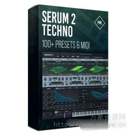 [Serum 2预置泰克诺舞曲]Production Music Live Serum 2 Techno Presets [Synth Presets]（43MB）