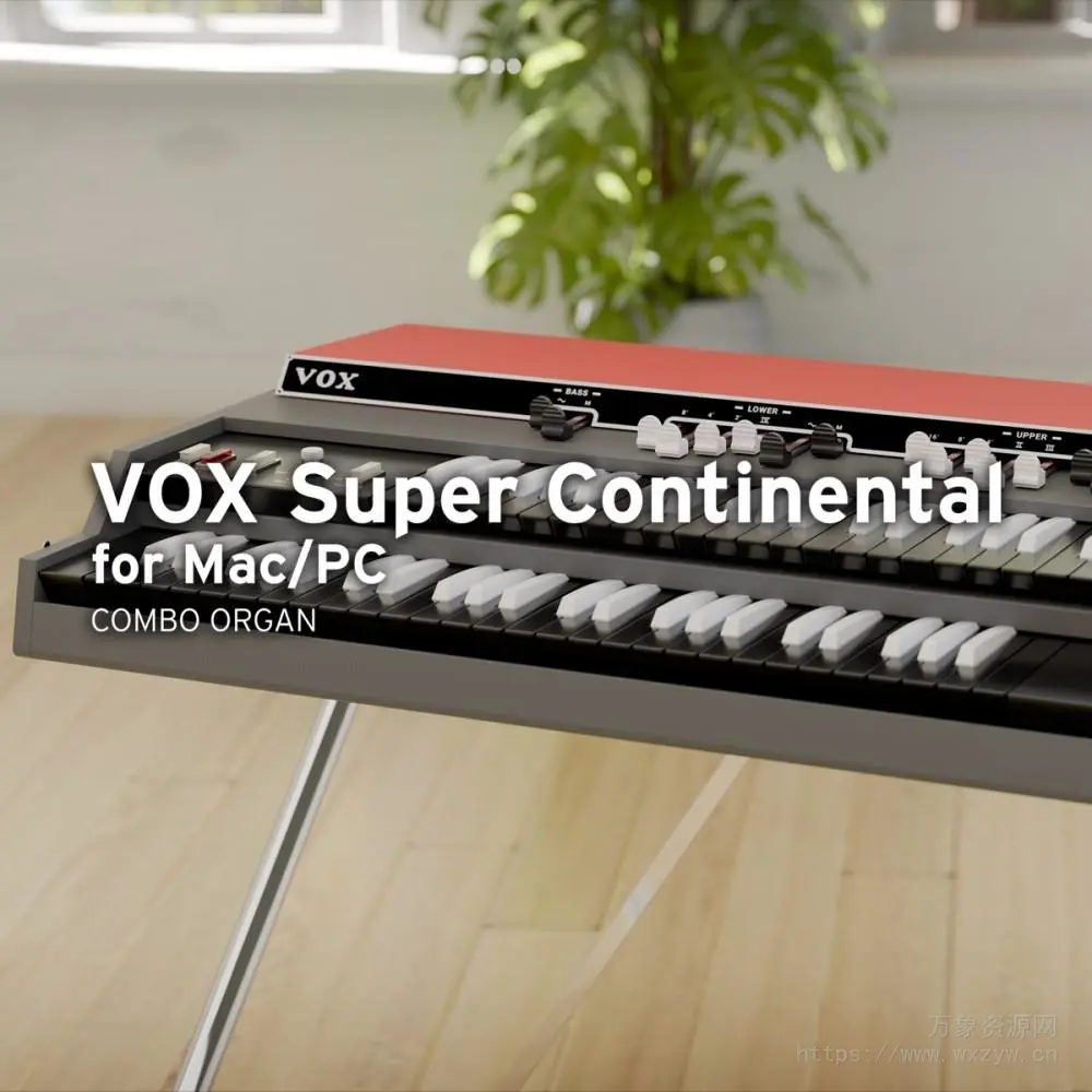 [怀旧经典风琴乐器插件]KORG VOX Super Continental v1.1.2 [WiN, MacOSX]（255.1MB+163MB）