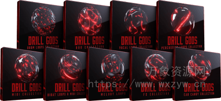 [Trap陷阱素材]Cymatics DRILL GODS LAUNCH EDITION [WAV, MiDi]（1.72GB）