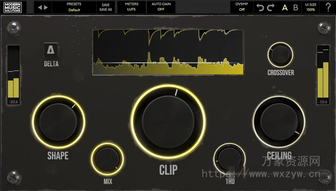 [高级峰值削波器]Modern Music Solutions NovaClip v1.0.5 [WiN, MacOSX]（79MB+32MB）