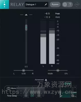 [动态增益声像立体声调整插件] iZotope Relay v1.6.0/v1.4.0 [WiN, MacOSX]（140MB+279MB）