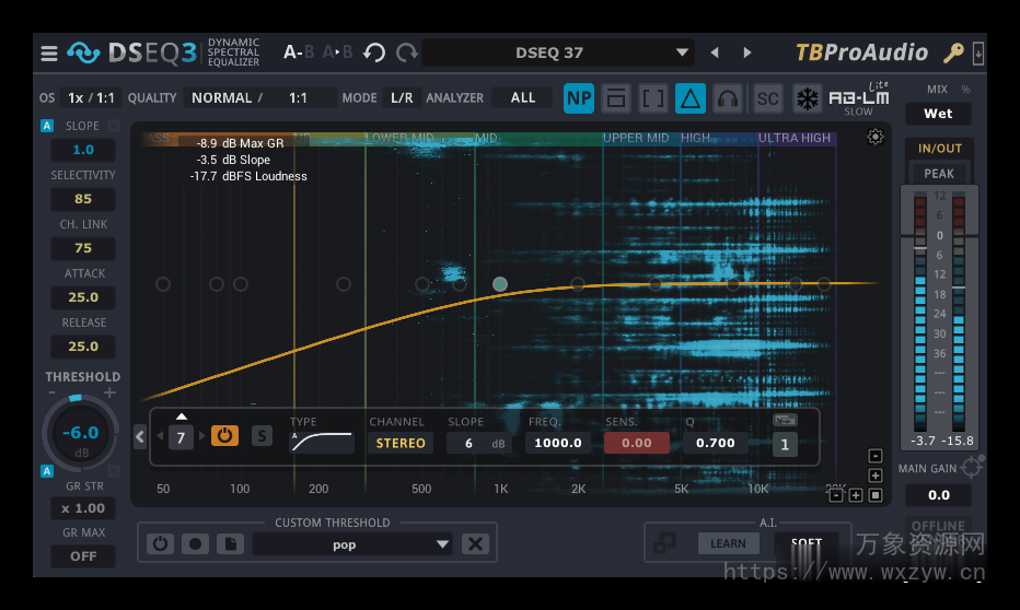 [动态均衡器]TBProAudio DSEQ3 v3.9.7 [MacOSX]（11.9MB）