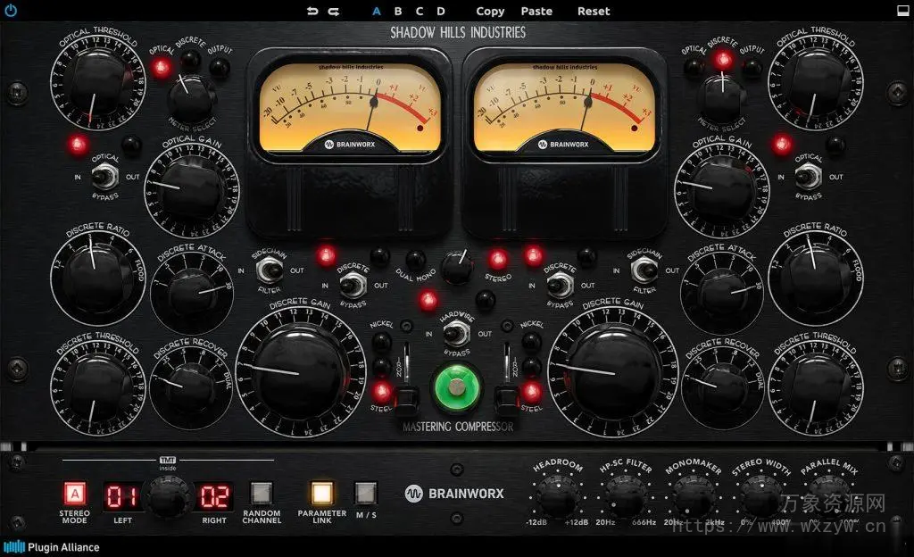 [顶级母带压缩器]Plugin Alliance Shadow Hills Mastering Compressor Class A v1.5.0 v1.4.1 [WiN, MacOSX]（31.12MB+52.43MB）