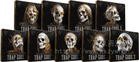 [9个全新的Trap样本集]Cymatics TRAP GODS 3 LAUNCH EDITION [WAV, MiDi]（1.7GB）