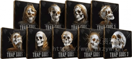 [9个全新的Trap样本集]Cymatics TRAP GODS 3 LAUNCH EDITION [WAV, MiDi]（1.7GB）