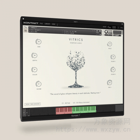 [氛围音景酒杯玻璃乐器音源]Kompose Audio Vitrics [KONTAKT]（186MB）