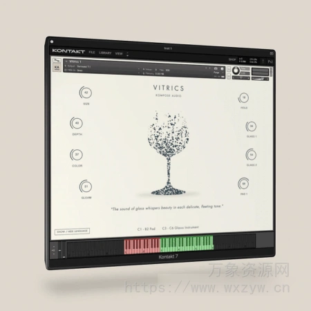 [氛围音景酒杯玻璃乐器音源]Kompose Audio Vitrics [KONTAKT]（186MB）