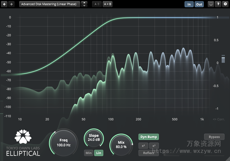 [低频立体声宽度插件]Tokyo Dawn Labs TDR Elliptical v1.1.1 [WiN]（4.9MB）