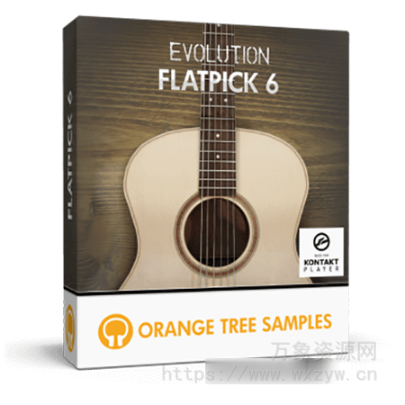 [钢弦吉他音源]Orange Tree Samples Evolution Flatpick 6 v1.2.5 [KONTAKT]（4.91GB）