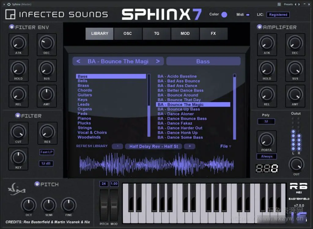 [狮身人面合成器+14套扩展]Infected Sounds Sphinx v7.0.3 (incl. 14 Expansions) x64 x86 VST VST3 [WiN]（2.0GB）