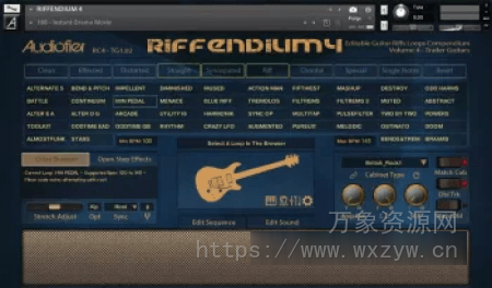 [影视预告片吉他音源]Audiofier Riffendium 4 v1.02 [KONTAKT]（3.44GB）