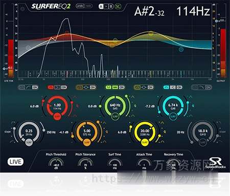 [智能音高跟踪均衡器] Sound Radix SurferEQ v2.1.1 [WiN]（6MB）