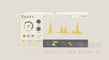 [VST/AU 模态谐振器插件]Rainbow Circuit Peaks [WiN, MacOSX]（38MB）
