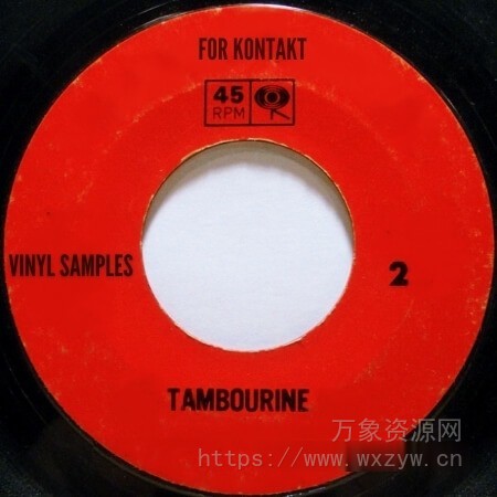 [黑胶唱片采样铃鼓音源]PastToFutureReverbs Vinyl Tambourine Vol.2 For Kontakt! [KONTAKT]（9.88MB）