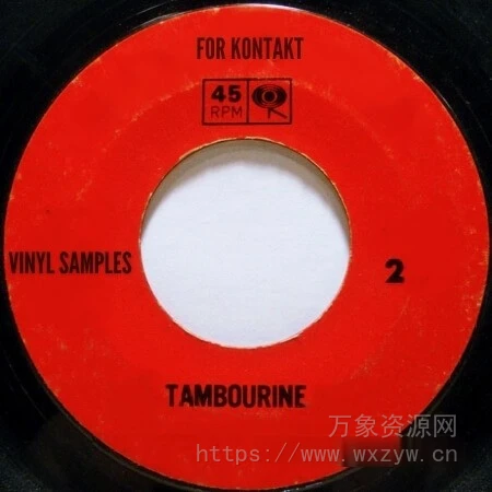 [黑胶唱片采样铃鼓音源]PastToFutureReverbs Vinyl Tambourine Vol.2 For Kontakt! [KONTAKT]（9.88MB）