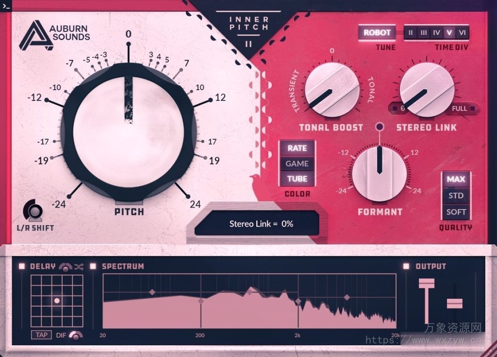 [音调变换插件]Auburn Sounds Inner Pitch (Creative Pitch Shifter) v2.0 Free Edition VST VST3 AU AAX LV2 [WiN, MacOSX, LiNUX]（45MB）
