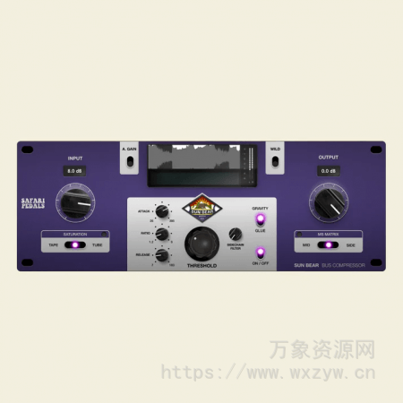 [高精度母带总线压缩器]Safari Pedals Sun Bear Compressor v1.1.2025 [WiN]（26MB）