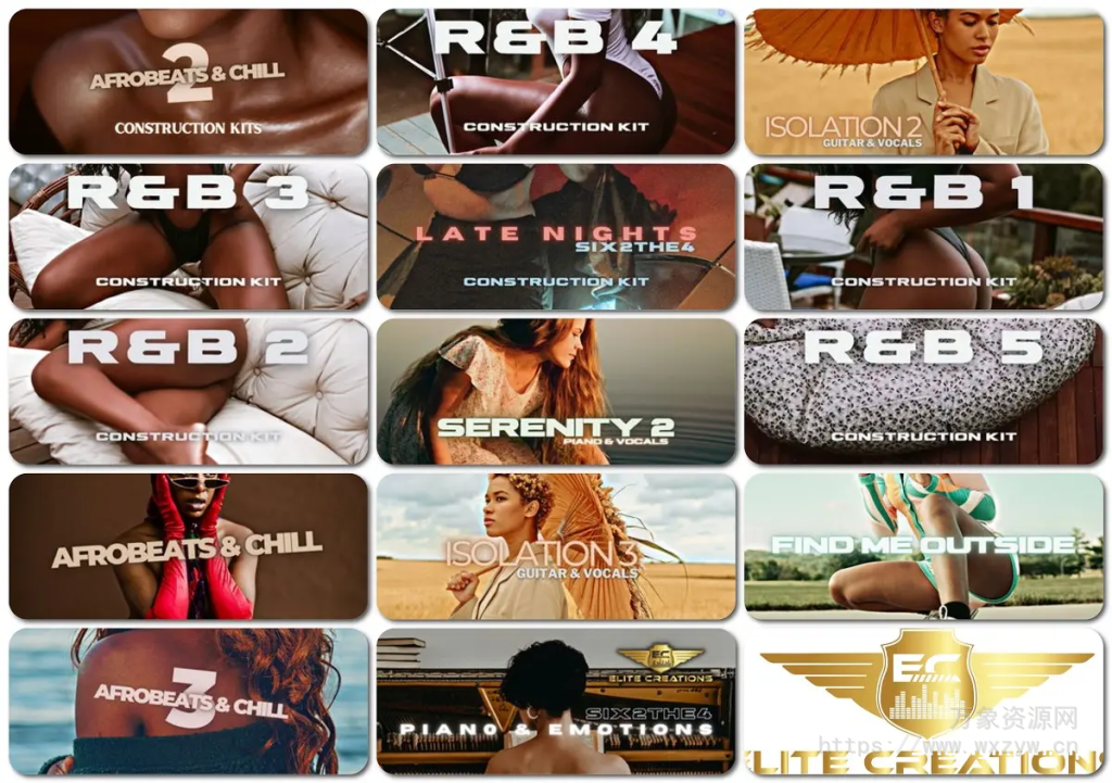 [Chill&RnB多风格采样包合集]Elite Creations Sample Collection 2025 [WAV]（2.0GB+）
