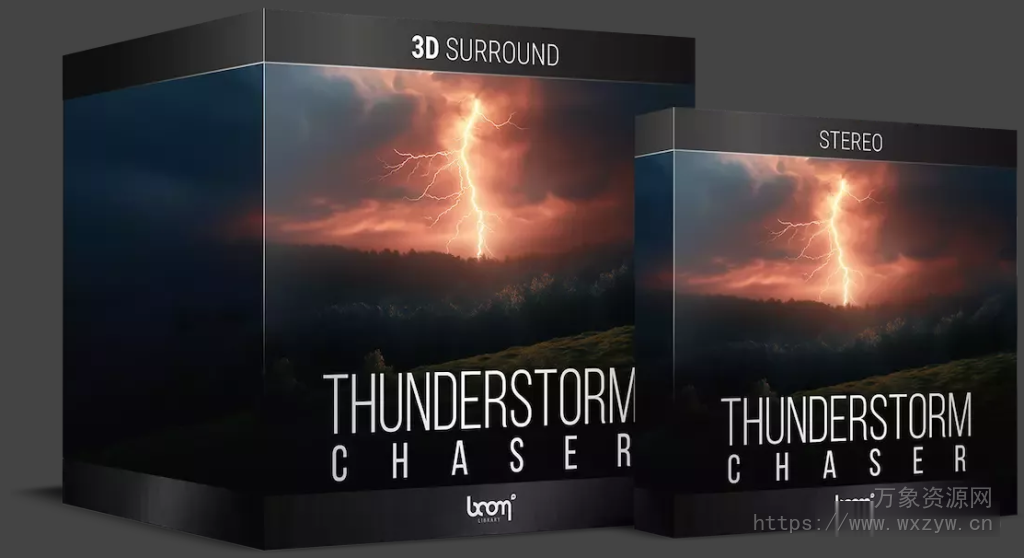[终极雷声音效库] Boom Library Thunderstorm Chaser 3D Surround / Stereo [WAV]（23.64GB+5.37GB）