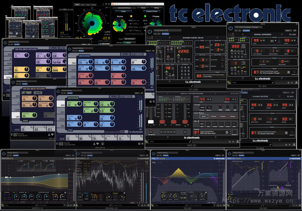 [17个TC传奇母带压缩均衡混响插件合集]TC Electronic Plugins Bundle [WiN]（157MB）