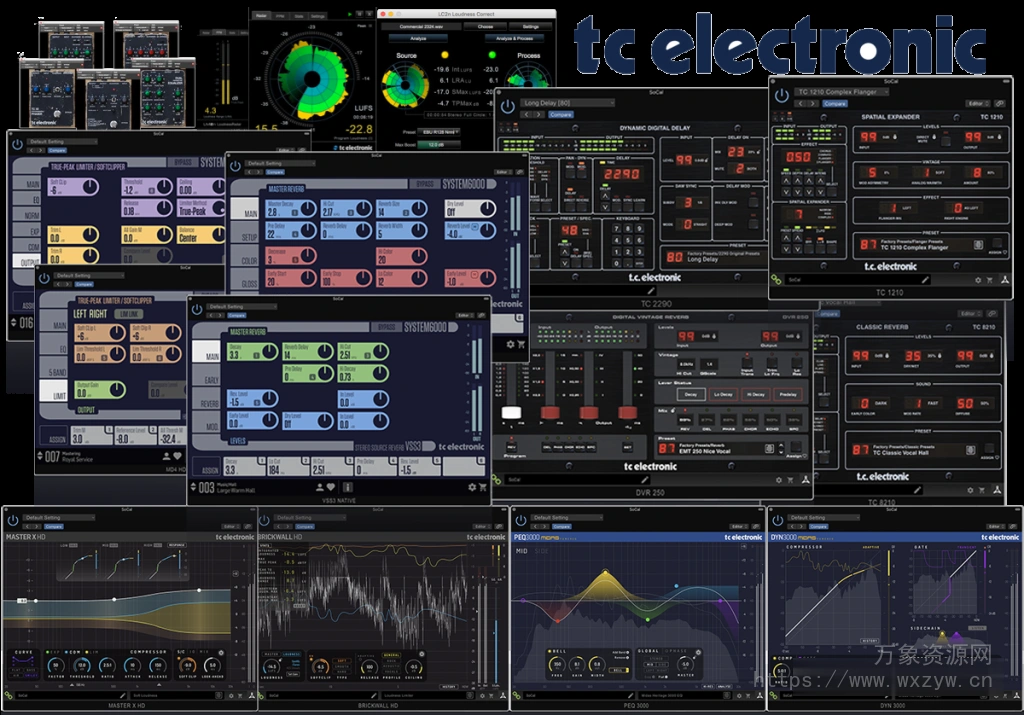 [17个TC传奇母带压缩均衡混响插件合集]TC Electronic Plugins Bundle [WiN]（157MB）