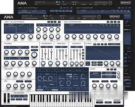 [ANA 2合成器]Sonic Academy ANA 2 v2.5.5 Regged-R2R [WiN, MacOSX]（355.8MB+394.4MB）