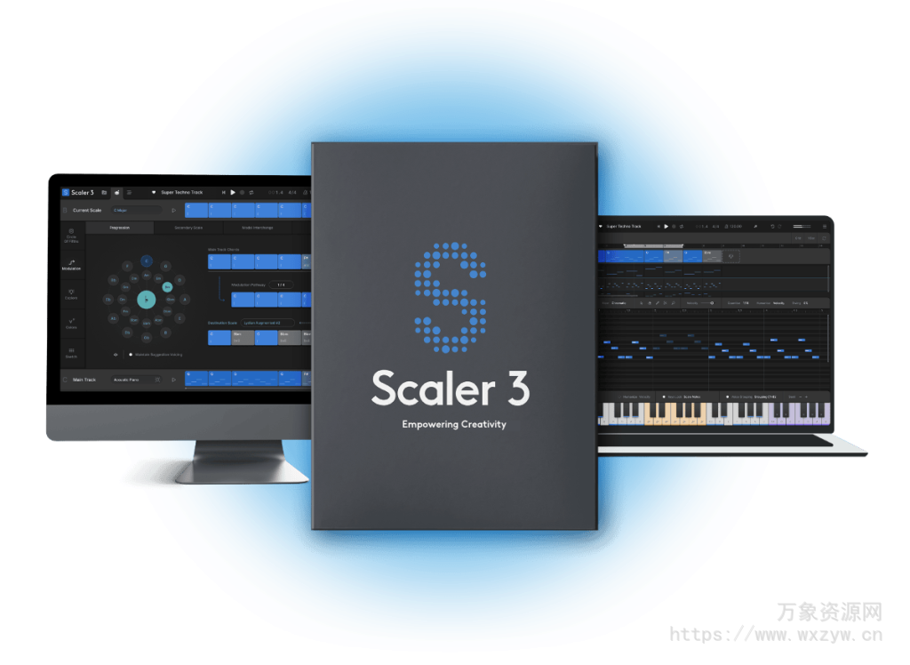 [更新：革命性智能和弦插件]Scaler Music Scaler 3 v3.0.0 Regged [WiN, MacOSX]（949MB+1.09GB）