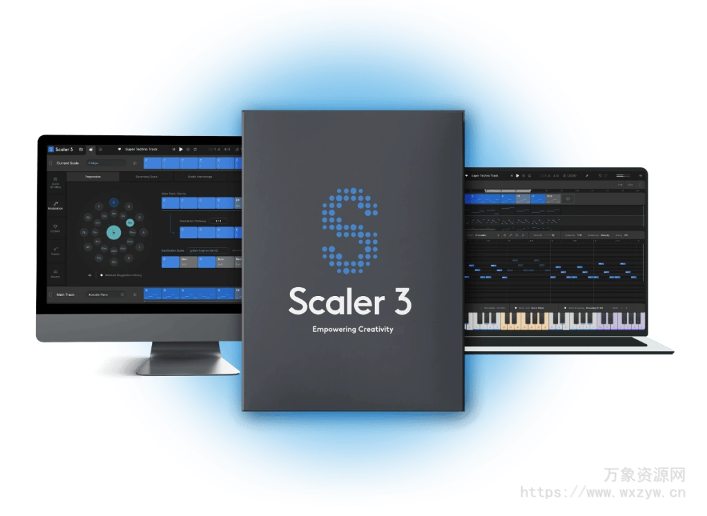 [更新：革命性智能和弦插件]Scaler Music Scaler 3 v3.0.0 Regged [WiN, MacOSX]（949MB+1.09GB）
