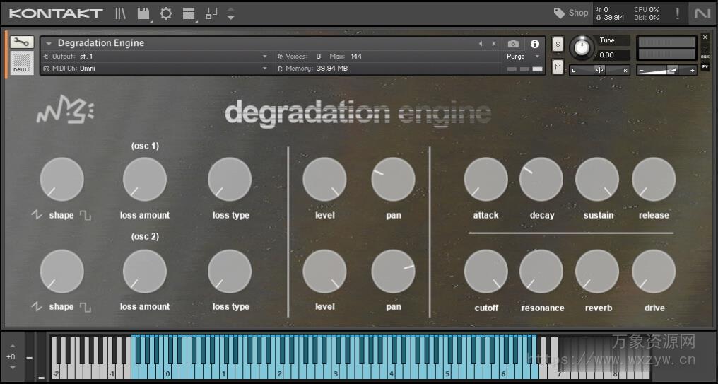 [全新合成器音源]Border Audio Degradation Engine [KONTAKT]（230MB）