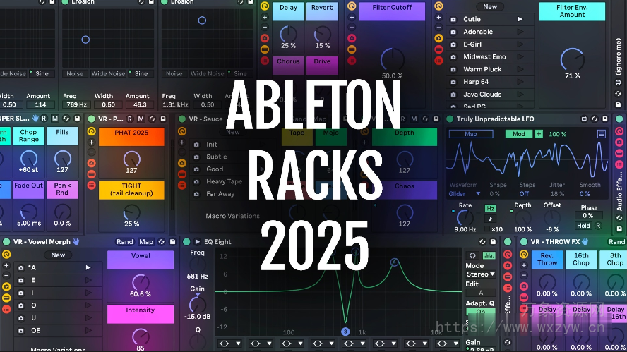 [Ableton机架回响重拍]Virtual Riot VR Ableton Racks 2025 [Synth Presets]（39MB）