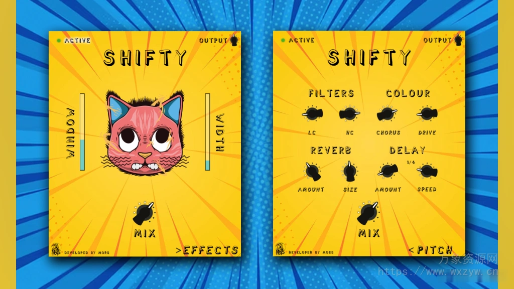 [终极音调变换器和fx插件]Mors Shifty Multi FX Pitchshifter Plugin v1.0.0 [WiN, MacOSX]（161MB）