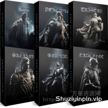 [回响重拍浩室素材Serum预置]Black Lotus Audio Knights Ultimate Bundle [WAV, MiDi]（229MB）