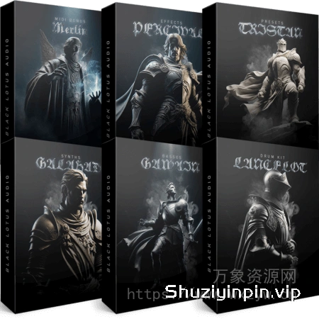 [回响重拍浩室素材Serum预置]Black Lotus Audio Knights Ultimate Bundle [WAV, MiDi]（229MB）