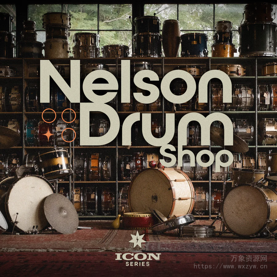 [怀旧鼓组素材综合预设]Drum Sample Shop Nelson Drum Shop Sample Pack（10.79GB）