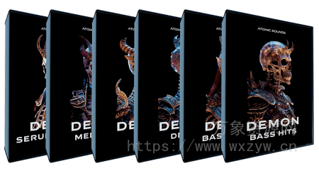 [贝斯样本终极合集]Atomic Sounds DEMON Collection [WAV, MiDi, Synth Preset] （203MB）