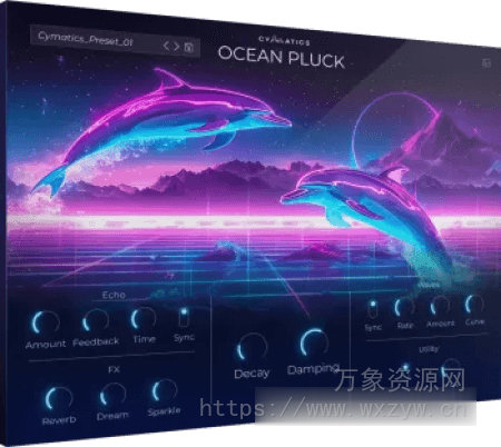 [梦幻般拨弦乐器]Cymatics OCEAN PLUCK v1.0.0 [WiN, MacOSX]（32MB+45.8MB）