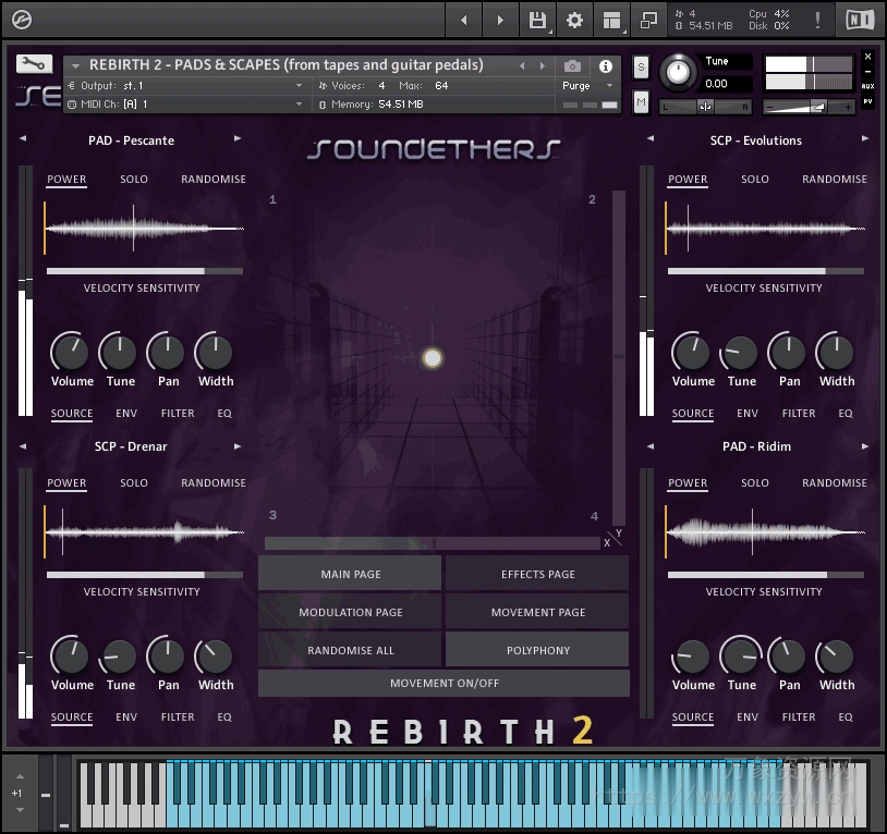 [氛围音源]Soundethers Rebirth 2 [KONTAKT]（1GB）