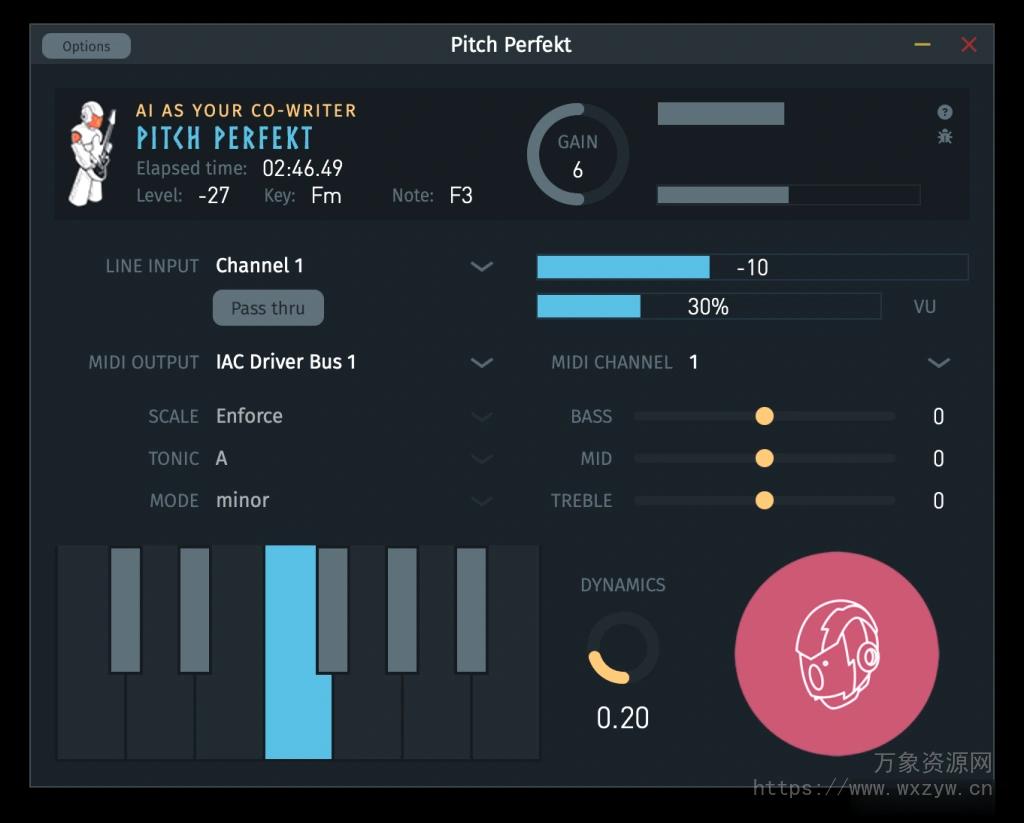 [AI语音转MiDi插件]Algoriffix Pitch Perfekt (Voice-To-MiDi Using AI) v1.3.5 x64 x86 VST3 AU AAX STANDALONE [WiN, MacOSX]（55MB)