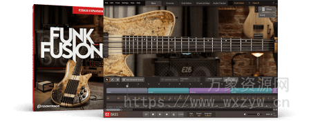 [EZbass扩展五弦电贝司]Toontrack Funk Fusion EBX [EBX]（1.09GB）