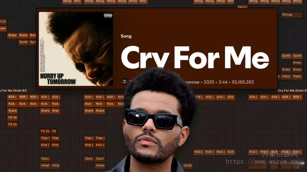 [Logic模板嘻哈陷阱]Imamusicmogul The Weeknd Cry For Me (Logic Pro Session)（117MB）