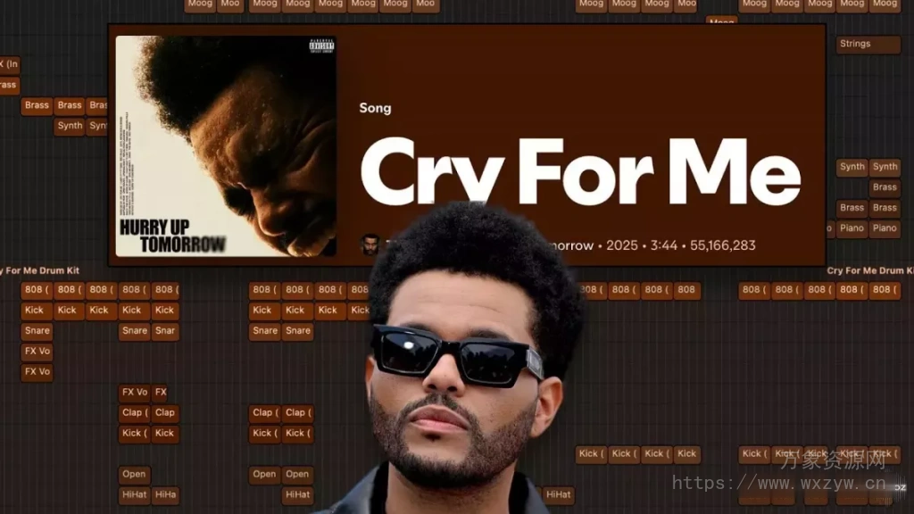 [Logic模板嘻哈陷阱]Imamusicmogul The Weeknd Cry For Me (Logic Pro Session)（117MB）