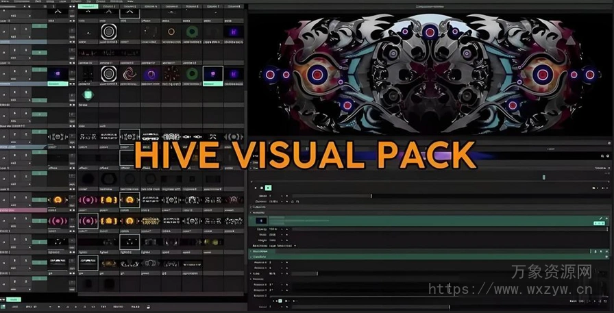 [Resolume Arena预置电子乐]TAS Visuals HIVE Visual Pack（9.59GB）