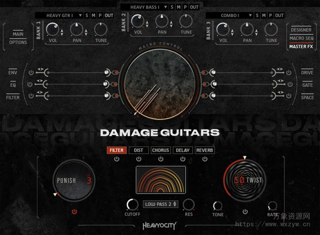 [吉他贝斯节奏Riff音源]Heavyocity Damage Guitars [KONTAKT]（9GB）